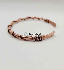Lightweight <b>Copper</b> <b>Bangles</b> for Daily Fashion Handmade Boho Jewelry by Tradebyd - Product Image 4
