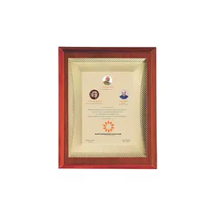 Best Quality Customized Corporate Golden Metal Plate Plaque Memento for Gifting Use from Indian Manufacturer