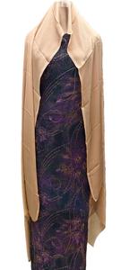 Conjunto de 3 Piezas de Ropa Tradicional Somalí Dirac para Mujer, Ecológica y de Lujo, con Estampado Floral, Algodón, Spandex, Encaje y Cinta, Mangas Largas - Product Image 5