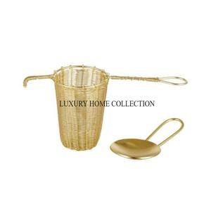 Colador de té de latón duradero con cadena desmontable para un uso fácil con tazas y teteras para una experiencia de té suave - Product Image 6