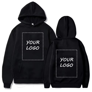 Sudadera con capucha completa en blanco con logotipo personalizado para hombre, Sudadera con capucha cálida de invierno de gran tamaño de lana y algodón para hombre y mujer - Product Image 4