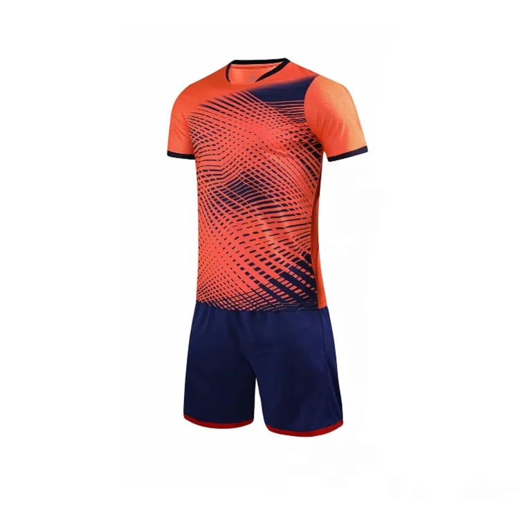 Seragam sepak bola Logo kustom layanan OEM 2024 untuk pakaian olahraga seragam sepak bola buatan khusus harga rendah buatan profesional