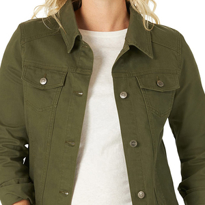 Vêtements décontractés pour femmes Veste en jean d'automne Nouveau style de vestes en jean boutonnées coupe ajustée pour femmes - Product Image 3