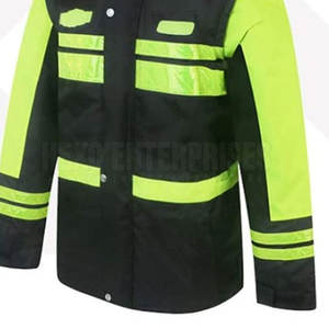 Chaqueta DE SEGURIDAD reflectante de alta visibilidad al mejor precio hecha en Pakistán Material de poliéster para seguridad vial - Product Image 2