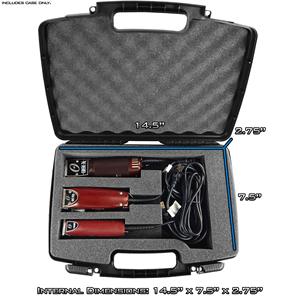 Estuche Organizador Rígido de Plástico con Función Metálica para Almacenamiento de Accesorios de Peluquería: Máquinas Cortapelos, Recortadoras, Cuchillas, Tijeras y Peines - Product Image 6