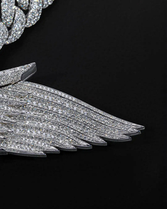 Pendentif Hip Hop Dragon en Argent 925 avec Diamants VVS et Moissanite, Conforme au Testeur de Diamants, pour Rappeur - Product Image 5