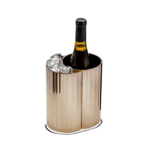 Enfriadores de vino de acero inoxidable para bebidas de champán personalizados de lujo, enfriadores de cerveza, cubo de hielo de doble capa de plástico, enfriadores para Bar - Product Image 1