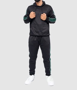 ชุดกีฬาวิ่งออกกำลังกายแบบมีซิปสำหรับผู้ชายชุดวอร์มผ้าโพลีเอสเตอร์สำหรับผู้ชาย - Product Image 1