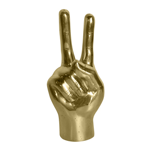 Table Top Showcase Made of Metal Aluminium Nice Hand Showpiece Polished Shinny for Table Decoration Ornaments Figurine - Product Image 3