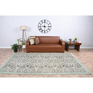 Tapis vintage 5,4 x 9,9 pieds, tapis turc blanc à pois en laine - Product Image 2