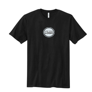 T-shirt à manches courtes pour homme en coton/fibre de bambou, col rond, coupe régulière, respirant, séchage rapide, avec logo personnalisé imprimé - GRIPTIGHT FITNESS - Product Image 2