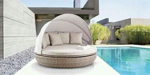 High End Waterproof Teak Chaise Lounge Contemporary Swimming Pool <b>Sunbed</b> Adjustable Luxury Hotel Garden Beach Lounge Chair - Product Image 4