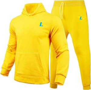 ชุดวอร์มสำหรับเด็กชุดวอร์มกางเกงมีฮู้ดและขาตรงสำหรับผู้ชายและเด็ก - Product Image 3