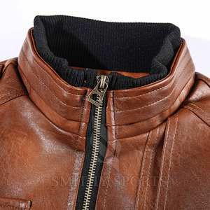 Nuevo diseño de tendencia Chaqueta de cuero de calidad superior para hombres Chaqueta de moda de cuero puro para venta en línea - Product Image 2