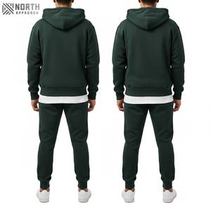 Customizable Heavyweight Vintage Washed <b>Sweat</b> <b>Suit</b> Streetwear Zipper Hoodie Sweatpants Set Sun Faded Screen Printing Winter - Product Image 5