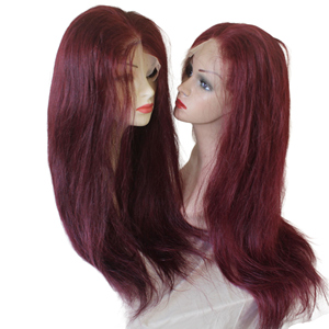 Peluca de Cabello Humano Virgen de Alta Calidad 13x6 HD con Frente de Encaje Rojo, 100% Cabello Natural, Estilos Lisos Naturales, Pelucas de Cabello con Frente de Encaje Baratas - Product Image 5