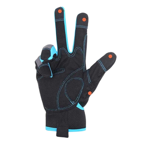 ถุงมือทำงานสำหรับงานหนักถุงมือช่างทำจากยางไนไตรล์ถุงมือนิรภัยมีด้ามจับที่เหนือกว่าปรับแต่งได้ไซส์ XL - Product Image 5