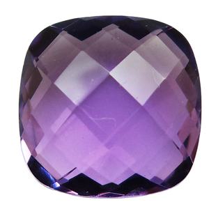 Excellent Grade 100% Natural Amethyst Gemstone <b>Cushion</b> Shaped Faceted Cutting Healing Stones for Jewelry Making Bulk Wholesale - Product Image 1