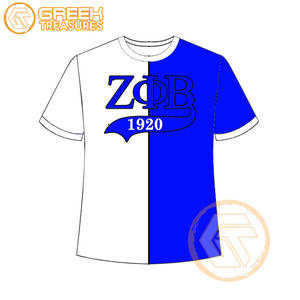 Venta al por mayor personalizada Zeta Phi Beta mujeres camiseta hermandad ropa algodón camisetas más finas mujeres fraternidad prendas - Product Image 4