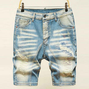Denim Casual Vintage Washed Cotton <b>Men</b> Denim <b>Shorts</b> Custom Logo Printing <b>Shorts</b> Fashion Blank <b>Baggy</b> Demin <b>Shorts</b> for <b>Men</b> - Product Image 5