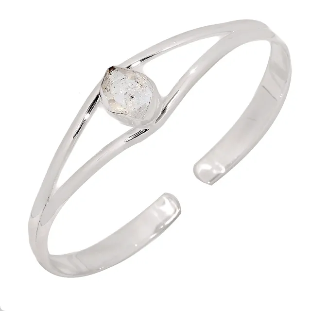 Wholesale Bulk Cheap 925 Sterling Silver Turkish Wedding Diamond Bangle For Women Natural Gemstone Jewellery For Women Men