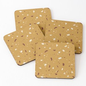 Posavasos de madera de Mango/madera de acacia 859 sobre posavasos de té impresos, Juego de 4 piezas, posavasos de madera hechos a mano personalizados - Product Image 2