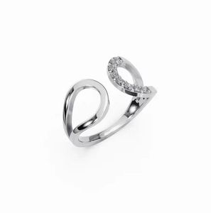 Bague en diamant Infinity Embrace Bagues de fiançailles pour femmes Bague en argent sterling Moissanite Nouveau design Bague pour femmes - Product Image 5