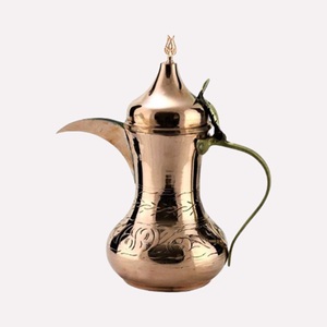 Arabic Dallah Metal Coffee <b>Pot</b> Golden Finished Luxury Eco-Friendly Coffee & <b>Tea</b> Home Wedding Use Wholesale - Product Image 3