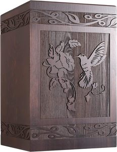 <b>Urns</b> <b>for</b> Human <b>Ashes</b> Adult Male Female <b>Wooden</b> Hummingbird <b>Urns</b> Box and Casket <b>for</b> <b>Ashes</b> Men Women Child - Product Image 3