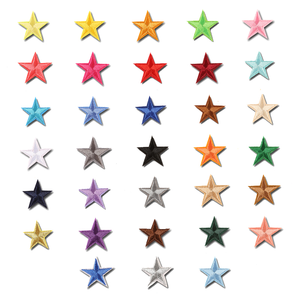 แผ่นปะรูปดาวตัวน้อยที่รีดเย็บปักหลากสี - Product Image 6