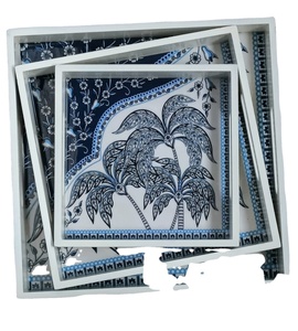 Plateaux de service multifonctionnels king Eco Friendly Plateaux de service décoratifs et design pour les fêtes Plateau de service coûteux - Product Image 3