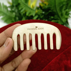 Peigne Kansa ayurvédique de haute qualité avec finition mate pour réduire la tension du cuir chevelu et améliorer le flux sanguin Original Indian Factory - Product Image 4