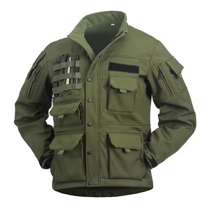Veste coupe-vent pour homme imperméable et durable, longueur régulière, avec tissu en toile respirant pour les sports d'hiver et les vêtements décontractés - Product Image 4