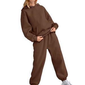 ชุดวอร์มแขนยาวสำหรับผู้หญิงชุดวอร์มสำหรับฤดูหนาวโลโก้ตามสั่ง - Product Image 5