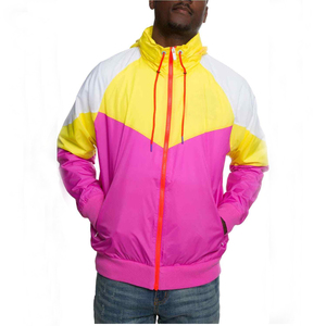 2025 Men's Waterproof Half <b>Zip</b> Pullover Windbreaker Jacket 100% Polyester with Custom OEM Logo Embroidery Front Logo Placement - Product Image 1