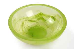 Bol de service en résine écologique de haute qualité, modèle Angel, avec incrustations polies, ensemble de bols à salade, vaisselle de cuisine, vaisselle de table - Product Image 6