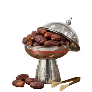 Chauffe-plat rond en acier inoxydable avec base décorative en bois et couvercle Chauffe-plat nickelé de qualité supérieure pour buffet et restauration - Product Image 4