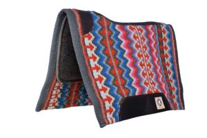 High Quality 100% New Zealand Wool Horse Cut Back Western Saddle <b>Pads</b> Custom Made 1/2\" Gray Wool <b>Felt</b> Underside Size 34x42 - Product Image 2