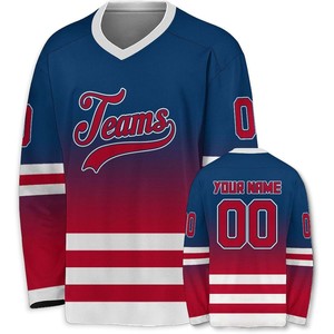 Uniformes professionnels de sublimation de contrôle d'humidité à séchage rapide en polyester durable série Pro maillots de hockey sur glace personnalisés - Product Image 4