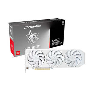 P o W e r C o l o r Hell Hound RX 9060 XT 16G PCIe 5,0 Tarjeta de video VGA Blanco espectral Blanco PC para juegos - Product Image 1