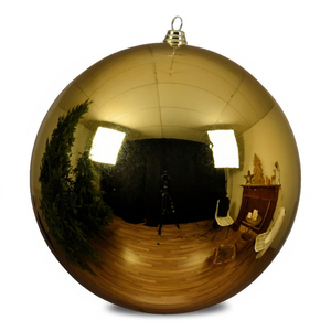 Amicasa 1pc Gold <b>Plastic</b> Christmas <b>Tree</b> Ball 20cm for Your Festive Decorations Christmas Ball & <b>Tree</b> Ornaments 9022415 - Product Image 2