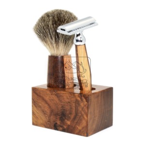 DE ความปลอดภัยมีดโกนโกนชุด DD-SS17-04ไม้ธรรมชาติ-โรสวูด-มะกอกไม้ทองคู่ขอบมีดโกนเปียกโกนความปลอดภัยมีดโกน - Product Image 5