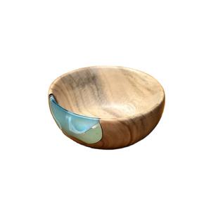 Expensive Wedding <b>Soup</b> <b>Bowl</b> for Home Kitchen Wooden Resin Flatware <b>Bowl</b> with Fancy Design Carton Packed - Product Image 1