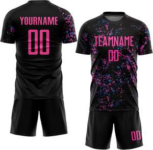 Kit de football 2025 OEM maillot imprimé par sublimation personnalisé tissu à séchage rapide uniforme personnalisé adulte jeunesse fabriqué en usine - Product Image 1