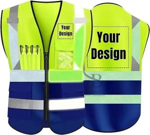 Chaleco Reflector de Trabajo de Construcción de Alta Visibilidad, Ropa de Seguridad de Señalización, Venta Al por Mayor - Product Image 2