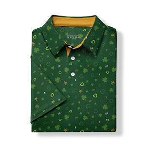 Camiseta Polo de Manga Corta para Hombre, Color Sólido, Cuello con Botones, Estilo Golf, Secado Rápido, Absorbe la Humedad, Elegante - Product Image 5