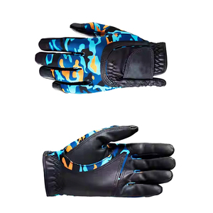 Guantes de golf suaves a todo color Nuevo diseño Durable Transpirable Cómodo Hecho a medida Material de PU Guantes de golf de cuero genuino - Product Image 2