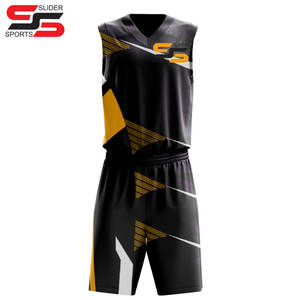 Maillots de basket-ball de qualité supérieure, ensembles de basket-ball imprimés par sublimation, uniformes de basket-ball pour hommes personnalisés OEM - Product Image 3