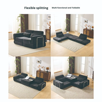 Chenille Modulares Sofa Platzsparendes Modernes Sofa Hochelastisch Kleines Apartment-Sofa für Mietwohnungen Wohnzimmer