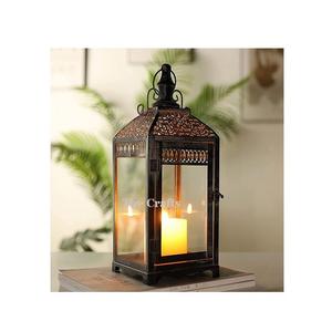 Iron And <b>Glass</b> Black Color Hanging <b>Lantern</b> Superior Quality <b>Lantern</b> For Wedding And Home Decor Accessories - Product Image 1